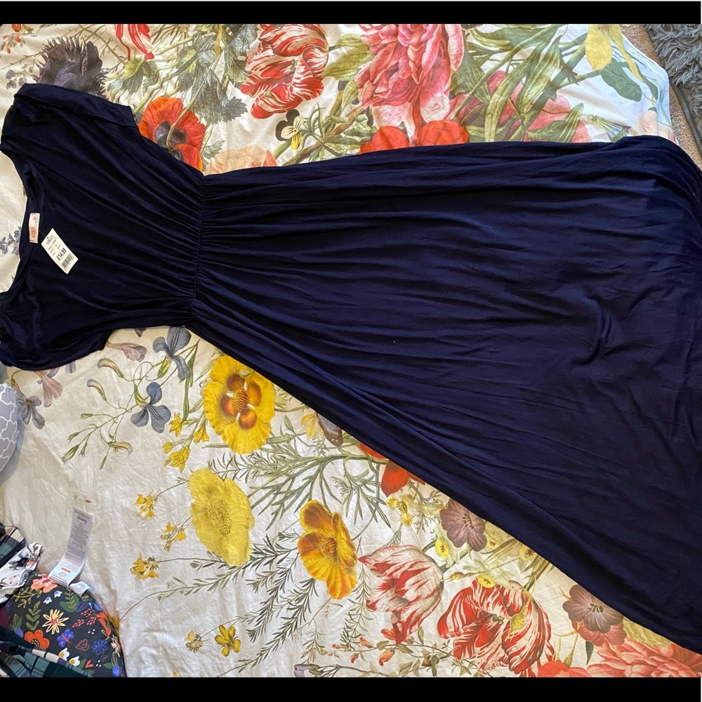 Navy Blue Maxi Dress